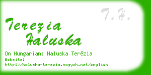 terezia haluska business card